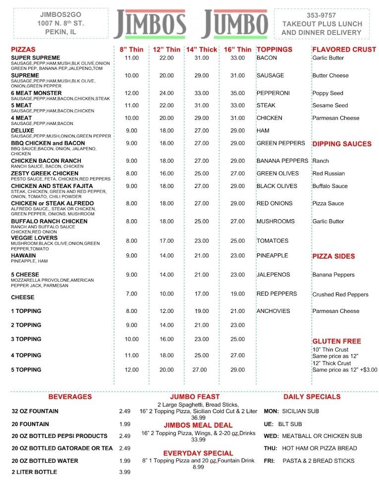 Jimbo's Jumbo Menu image 1
